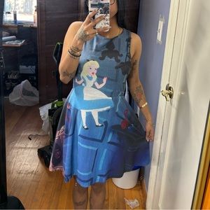 Vintage Disney x Hot Topic Alice in Wonderland Skater Dress